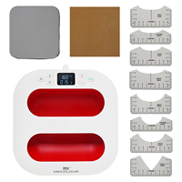 Mini presse à chaud 23x23cm avec contrôle numérique de la température, machine de transfert thermique portable pour perles thermocollantes et loisirs créatifs