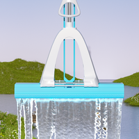 Éponge d'angle absorbante à écailles de poisson Articles ménagers pour tous les types de sols Décontamination Pliage Squeezing Extensible