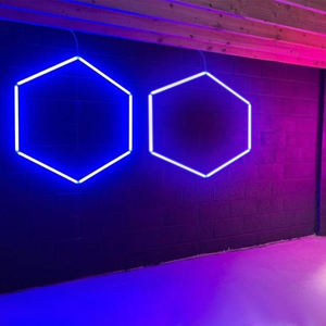 Luz RGB Hexagon Home: colores personalizables, aplicación inteligente, perfecta para uso en bares y salas <span class=keywords><strong>de</strong></span> estar - Product Image 5