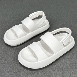 Été Nouvelles pantoufles pour femmes Hommes 2023 Intérieur Eva High Soft Bottom Sandals Trend Slides Beach Shoes Couple Slippers Luxury Sandals - Product Image 3