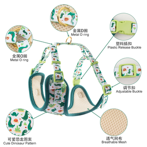 Arnés suave para perros RTS Arnés para perros de malla transpirable sin estrangulamiento con cinturón de pecho ajustable y hebilla de liberación rápida - Product Image 4