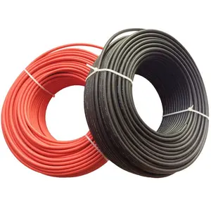 Guangdong fábrica de cable manufactura panel Solar cable de alambre 2.5mm2 4mm2 6mm2 10mm2 16mm2 solar fotovoltaica cable