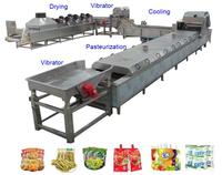 Machine de séchage de pasteurisation de tunnel de stérilisateur de pasteurisateur de bain d'eau pour la pasteurisation des cornichons/jus/lait/viande/sauce/confiture