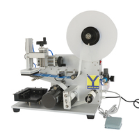 Etiquetadora Semiautomática de Sobremesa MT-60 con Interruptor de Pedal para Cajas Cuadradas, Cartones y Contenedores de Superficie Plana