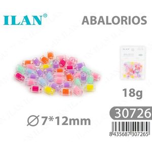 Perline Multicolore Ilan 7x12mm per Creazione di Gioielli - Product Image 3