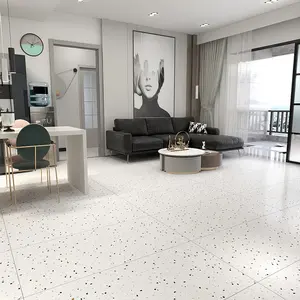 กระเบื้องหินขัดทำจากซีเมนต์สีผสมกับการตกแต่งสีอ่อนของหินอ่อนสีขาวหินขัดปูพื้นปูพื้น - Product Image 3