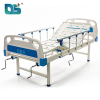 Cama de Hospital Plegable de Estilo Moderno con 3 Manivelas, Barandilla Lateral de Aleación de Aluminio ABS, Ajustable Manualmente, con Inodoro
