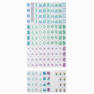Tuiles de Mahjong américaines en acrylique bleu à 4 couches, 160 pièces, jeu de cartes et de soci<span class=keywords><strong>été</strong></span> pour 4 joueurs, coffret cadeau, finition polie à la main - Product Image 4