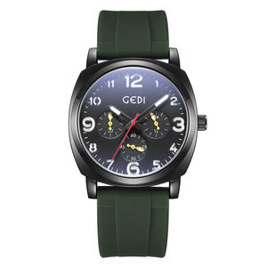 นาฬิกาข้อมือควอตซ์ซิลิโคนกันน้ำมีหกเข็มสไตล์สปอร์ตข้อเสนอพิเศษสำหรับวันหยุด - Product Image 1