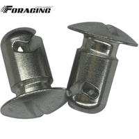Boutons Dzus en aluminium à découpe sous-couche 7/16"x.500, système à quart de tour, accessoires pour voitures de sprint