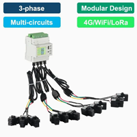 Medidor de Energía Inalámbrico Acrel ADW210 con Configuración Multitarifa para 4 Zonas Horarias, Diseño de CT de Núcleo Dividido, 4G, WiFi y LoRa