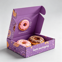 Boîte d'emballage en papier pour biscuits et gâteaux, design mignon, impression de logo personnalisée, qualité alimentaire, vente en gros