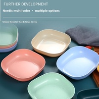Table à manger domestique de style japonais plateau à déchets assiette en plastique avec base pour les occasions de fête-Vente en gros