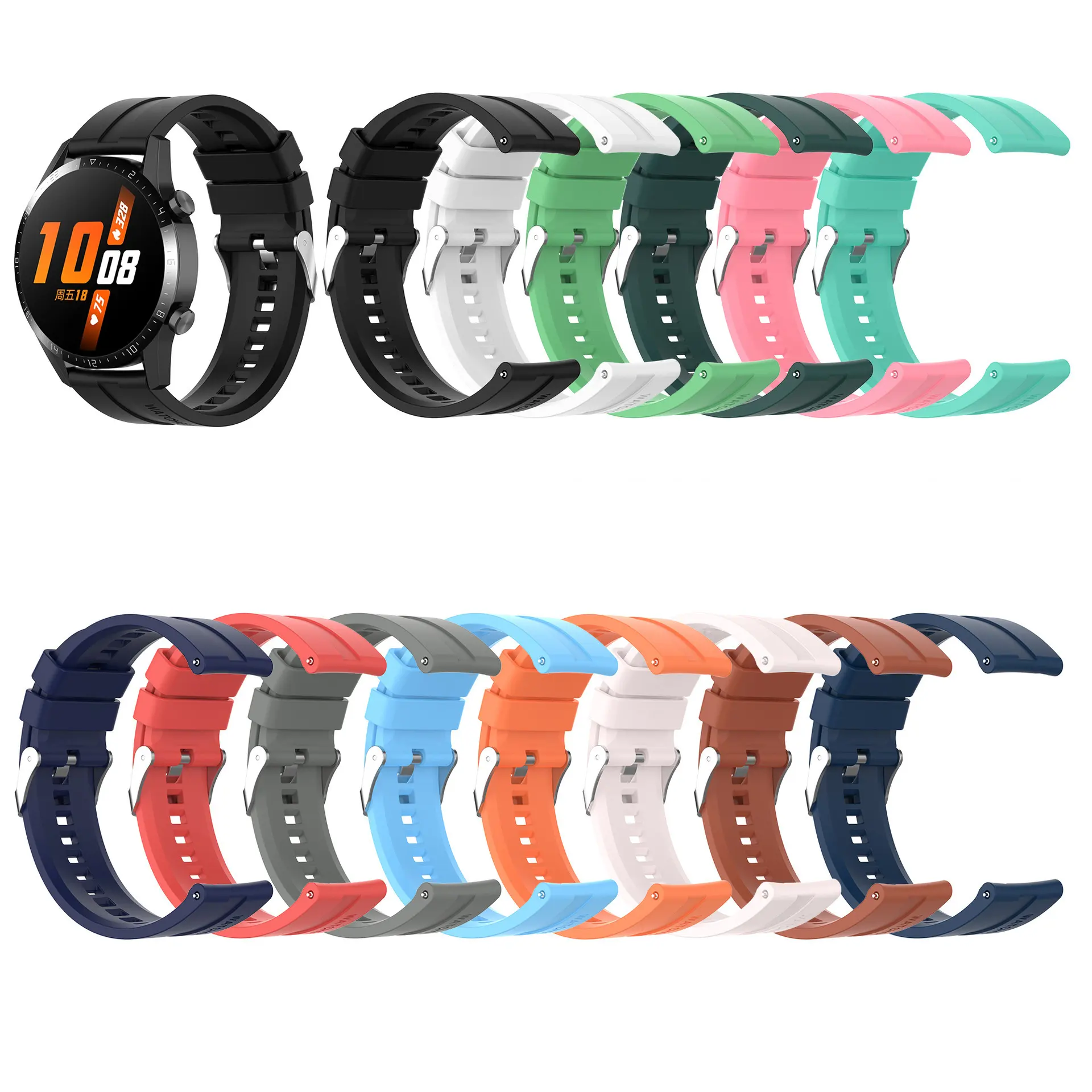 Sport silicone watch strap Universal 20mm smart watch bands for Amazfit GTS BIP for Haylou LS02 for Mibro amazfit watch bands
