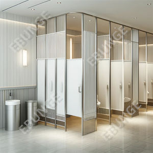 HPL thép không gỉ tắm nhà vệ sinh phân vùng giá cả cạnh tranh thương mại công cộng phòng tắm phân vùng - Product Image 3