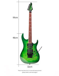 Guitare électrique professionnelle personnalisée de haute qualité à 6 cordes, manche en <span class=keywords><strong>orme</strong></span>, touche en palissandre, micros B100, système de trémolo Floyd Rose - Product Image 6