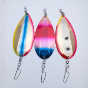 Señuelo de pesca tipo cuchara de acero inoxidable OEM Jet Dodgers al por mayor, de metal pesado, para agua salada y lagos, para salmón, atún, trucha y tiburón. - Product Image 1