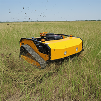 Mini-tracteur robot agricole haute performance CE EPA personnalisé à braquage zéro, mini-tondeuse télécommandée intelligente à essence