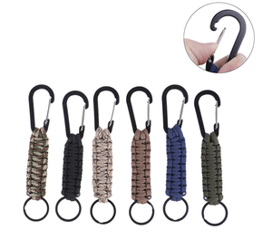 Cordon de survie pour hommes et femmes, porte-clés, <span class=keywords><strong>mousqueton</strong></span> pratique, lanière pour camping, voyage, escalade - Product Image 1