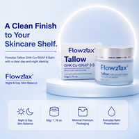 Crème Visage Anti-âge et Réparatrice au Peptide de Cuivre Bleu (GHK-Cu) et 8 Peptides, à base de Suif de Bœuf, Effet Anti-rides et Éclaircissant, Marque Blanche