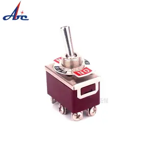DPDT (ON)-OFF-(ON) 3 posizione Auto Reset Momentaneo 125VAC 20A Caricato A Molla Toggle Switch