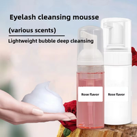 Mousse nettoyante pour extensions de cils, liquide moussant doux et confortable pour les yeux, OEM/ODM