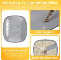 Tapis de litière pour chat en silicone Tonepie Ti+ - Accessoire de remplacement imperméable pour litières auto-nettoyantes faciles à utiliser