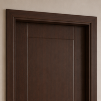 Ensemble de portes intérieures modernes en WPC avec cadre, étanche, anti-termites, en composite bois-plastique stratifié PVC pour appartement