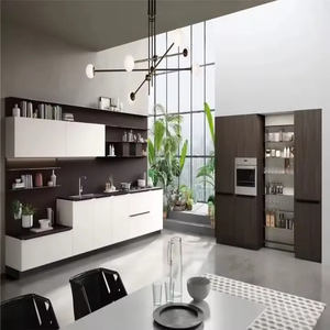 Vermonhouzz - Gabinete <span class=keywords><strong>de</strong></span> Cocina Moderno y Minimalista Personalizado, Dos Tonos, Blanco Mate y Madera Oscura, <span class=keywords><strong>para</strong></span> un Confort y Almacenamiento Extremos - Product Image 1