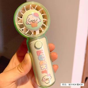 Cute Rabbit Portable Handheld Fan Rechargeable <b>Battery</b> <b>Operated</b> 3 Speeds DC Motor 5V Plastic Body Lightweight - Product Image 2