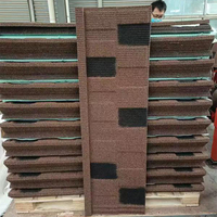 Tejas Metálicas con Recubrimiento de Piedra de Colores, Tipo Metro, de Calidad Profesional, Venta al por Mayor de Fábrica, Láminas de Tejas Personalizadas para Hoteles de Bambú
