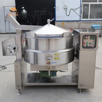 Marmite de cuisson inclinable, cuve mélangeuse commerciale en acier inoxydable 304 pour la cuisson à la wok, la préparation de sauces et la transformation alimentaire