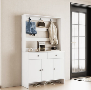 Organizadores de Zapatos con Armario y Perchero, Mueble Zapatero de <span class=keywords><strong>20</strong></span> Pares con Cajones para Entrada - Product Image 2