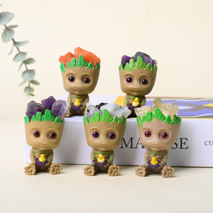 Figura <span class=keywords><strong>de</strong></span> Resina <span class=keywords><strong>de</strong></span> Alta Calidad <span class=keywords><strong>de</strong></span> Baby <span class=keywords><strong>Groot</strong></span>, Estatua <span class=keywords><strong>de</strong></span> Árbol <span class=keywords><strong>de</strong></span> Cristales Curativos con Cabeza <span class=keywords><strong>de</strong></span> Cristal Natural en Bruto para Decoración del Hogar - Product Image 1