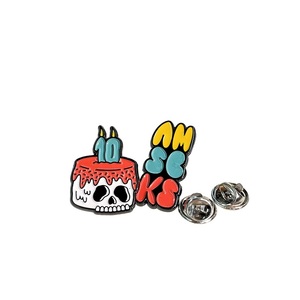 New sản phẩm độc đáo các bản vá lỗi thiết kế trống Phù Hiệu Bán buôn Tên Anime Logo men Pin - Product Image 3