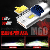 Ampoules de phare LED HID Xenon Plug & Play CAR-REFINE série D M60 6000K compatibles D2 D4 D2S D3S D4S, phares LED, feux de brouillard