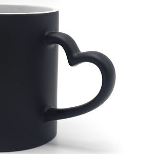 <span class=keywords><strong>Taza</strong></span> <span class=keywords><strong>de</strong></span> Porcelana Personalizada con Logotipo DIY <span class=keywords><strong>de</strong></span> 11 oz, Color Mate Cambiante, Sublimación en Blanco, Recubierta para Transferencia <span class=keywords><strong>de</strong></span> Calor, <span class=keywords><strong>Taza</strong></span> Mágica para Café con <span class=keywords><strong>Asa</strong></span> <span class=keywords><strong>de</strong></span> Corazón - Product Image 6