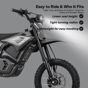 มอเตอร์เกียร์ 48v 3840w แบบปรับแต่งได้ แบตเตอรี่ 23.4ah มอเตอร์ไซค์วิบากกำลังสูง ให้พลังขับสูงสุด 65 กม./ชม. รุ่น EM-5 กำลังสูง - Product Image 5