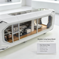 Modèle d'intérieur de cabine modulaire personnalisée
