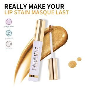 Masque et gloss pour les lèvres 24K Gold Burst, formule peel-off colorée longue durée, waterproof, non-tachante, base durable pour les lèvres, Private Labie - Product Image 3