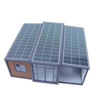 Maison conteneur pliable et extensible de 20 pieds, de luxe, 3 chambres, contemporaine, en acier léger préfabriqué, avec atelier, pour usage hospitalier