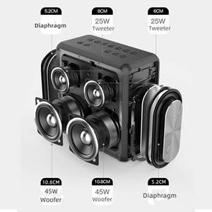 Potente recargable al aire libre <span class=keywords><strong>Boom</strong></span> Box Party Karaoke Inalámbrico <span class=keywords><strong>Super</strong></span> Bass Blue-Tooth <span class=keywords><strong>Altavoz</strong></span> portátil 140W - Product Image 6