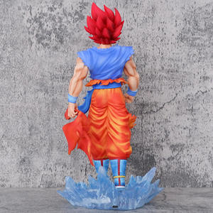 Hoogwaardige 32cm Dragon Ball Actionfiguur Dubbele Kop Goku Super Saiyan Blue Figuur Anime Model Display Cadeau Collectible - Product Image 4