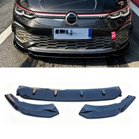 Pour Volkswagen Golf 8 GTI 8R Line 2021-2024 : Kit Carrosserie Complet (Lame de Pare-chocs Avant, Splitter, Diffuseur, Protection de Pare-chocs) et Accessoires
