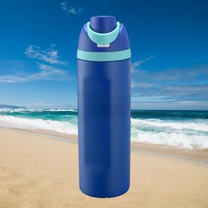 ขวดน้ำสแตนเลสเก็บความร้อนไร้สาร BPA พร้อมฝาปิดและหลอดดีไซน์2025กำหนดได้เอง - Product Image 4