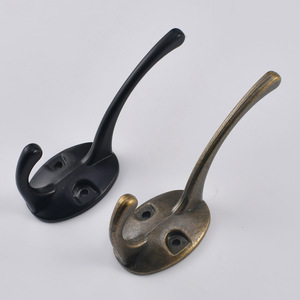 Modern Minimalist Wall Mounted Coat <b>Hooks</b> Zinc Alloy Round Bronze Black For Wardrobe Bedroom Bathroom <b>Kitchen</b> Entryway - Product Image 1