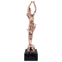 Trophée de danse en métal personnalisé, nouveau design, avec plaque nominative gravable pour les concours et récitals de danse