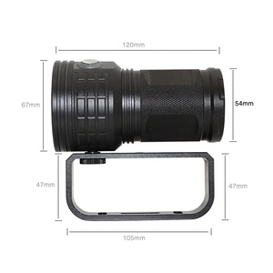 Linterna de fotografía subacuática, <span class=keywords><strong>luz</strong></span> de vídeo de buceo de 1200lm, reflector blanco, rojo y púrpura, potente <span class=keywords><strong>luz</strong></span> de relleno de Vida Marina - Product Image 3