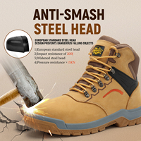 Chaussures de sécurité pour hommes, anti-perforation, chaussures de sécurité SRA, chaussures de sécurité en caoutchouc anti-écrasement, antidérapantes, pour travaux de construction et de logistique