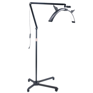 Lampada a Mezzaluna 55W per Extension Ciglia, Rotazione a 360° con Ruote e Supporto Telefono, 3200-6500K, per Saloni di Bellezza e Studi, Ingrosso OEM - Product Image 1